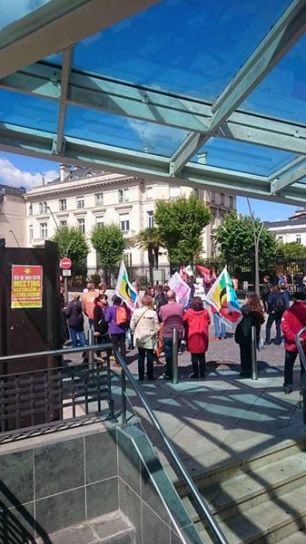 Toujours mobilisés contre la loi travail à Pau
