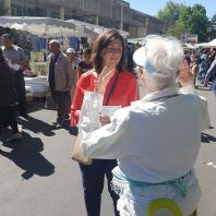 En campagne avec les camarades de toute la Nouvelle-Aquitaine pour soutenir Nathalie Chabanne aux législatives